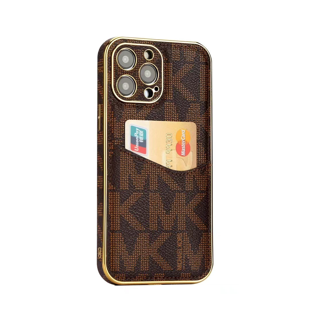 Chic MK iPhone Case with Card Holder