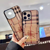 Burry Vintage Plaid Card Slot Phone Case