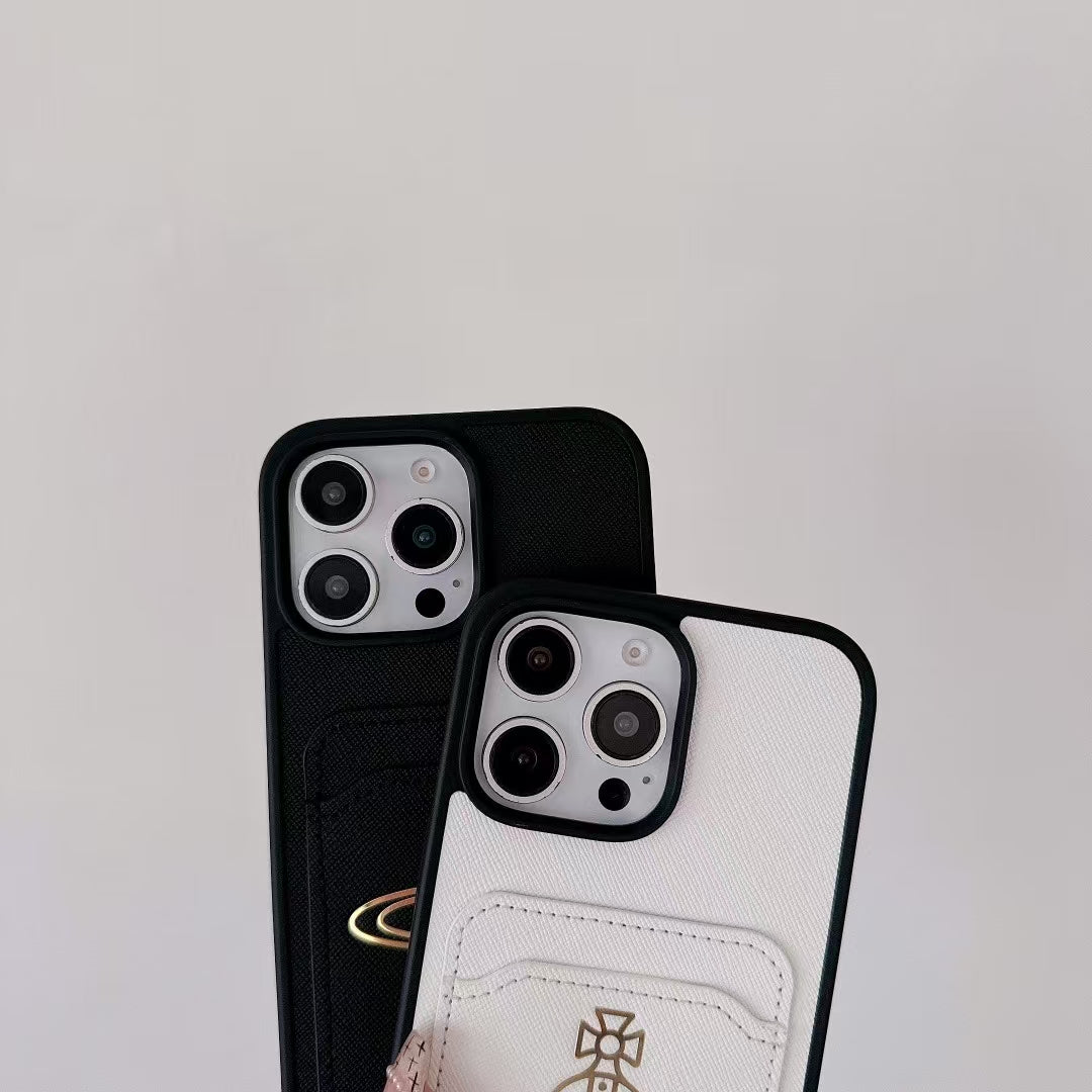 Luxury Orb Design Card Holder Phone Case