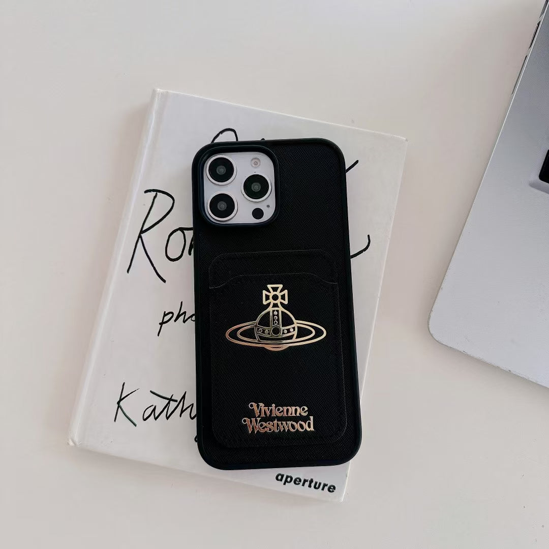 Luxury Orb Design Card Holder Phone Case