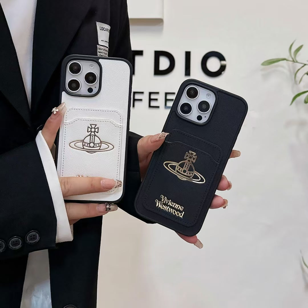 Luxury Orb Design Card Holder Phone Case