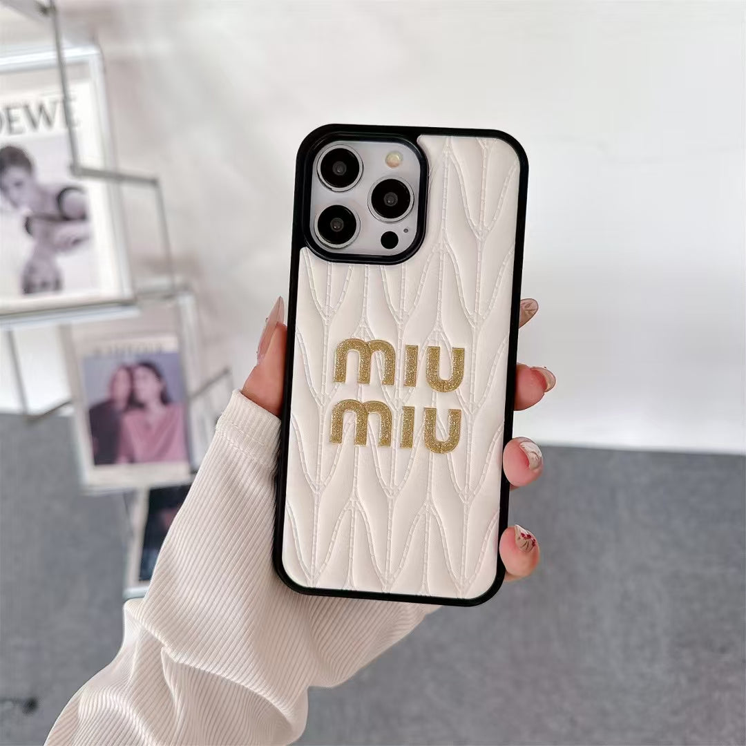 Luxury MI-Inspired Quilted Soft Phone Case