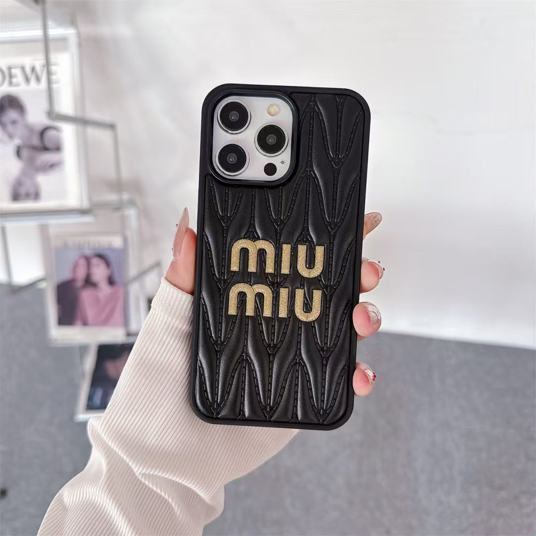 Luxury MI-Inspired Quilted Soft Phone Case