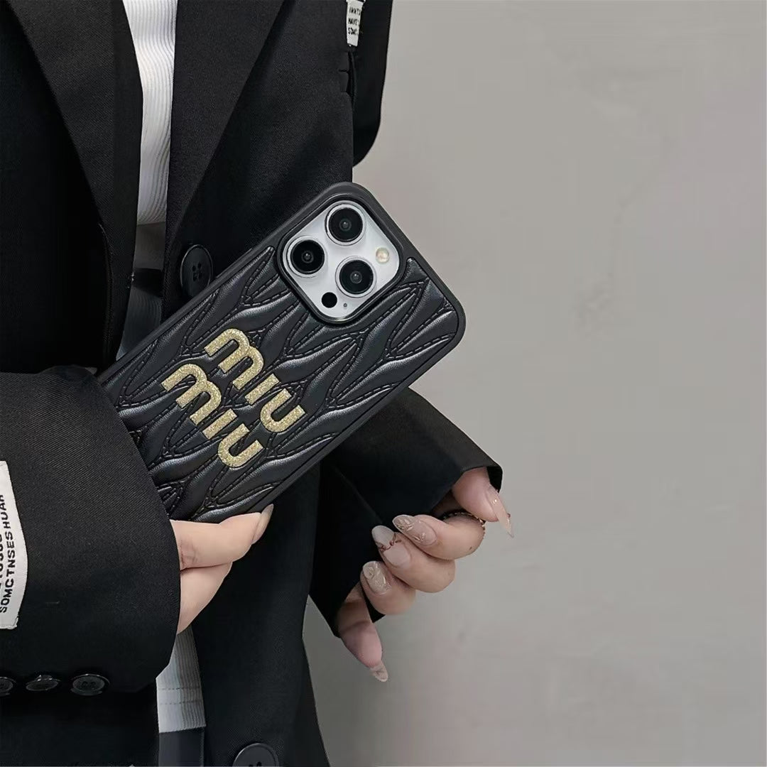 Luxury MI-Inspired Quilted Soft Phone Case