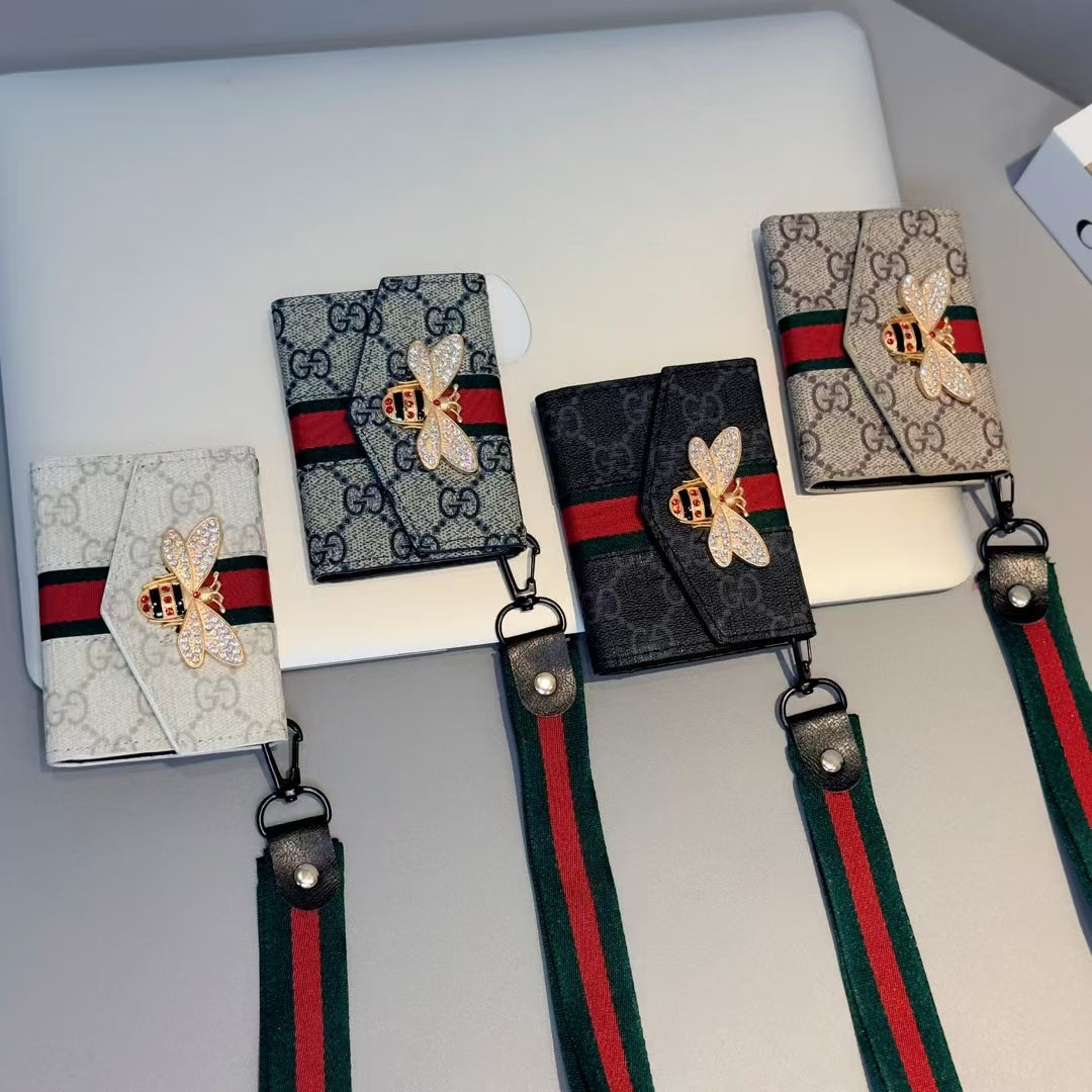 GG Wallet Card Holder With Strap Holder