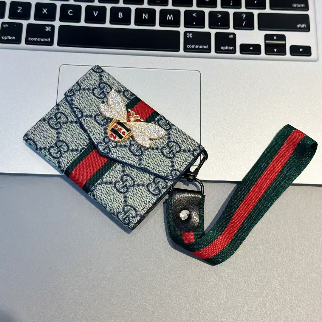 GG Wallet Card Holder With Strap Holder