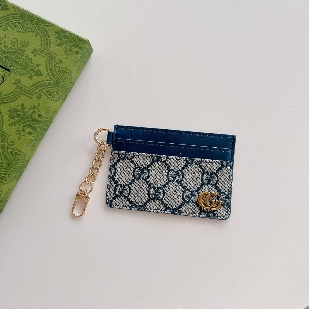 GG Zipper Card Holder Case