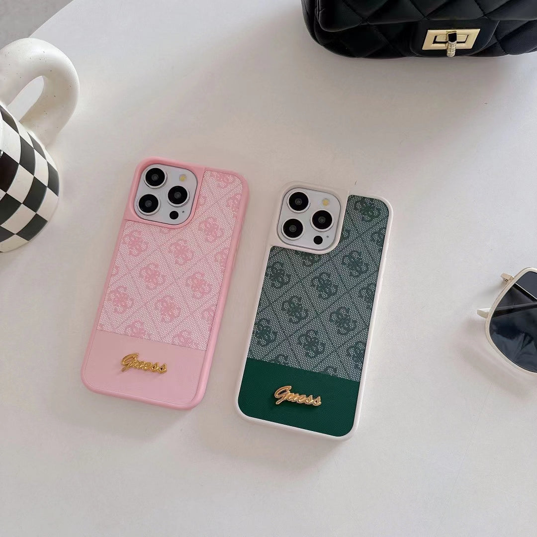 Stylish Lux Monogram Phone Cases in Assorted Colors