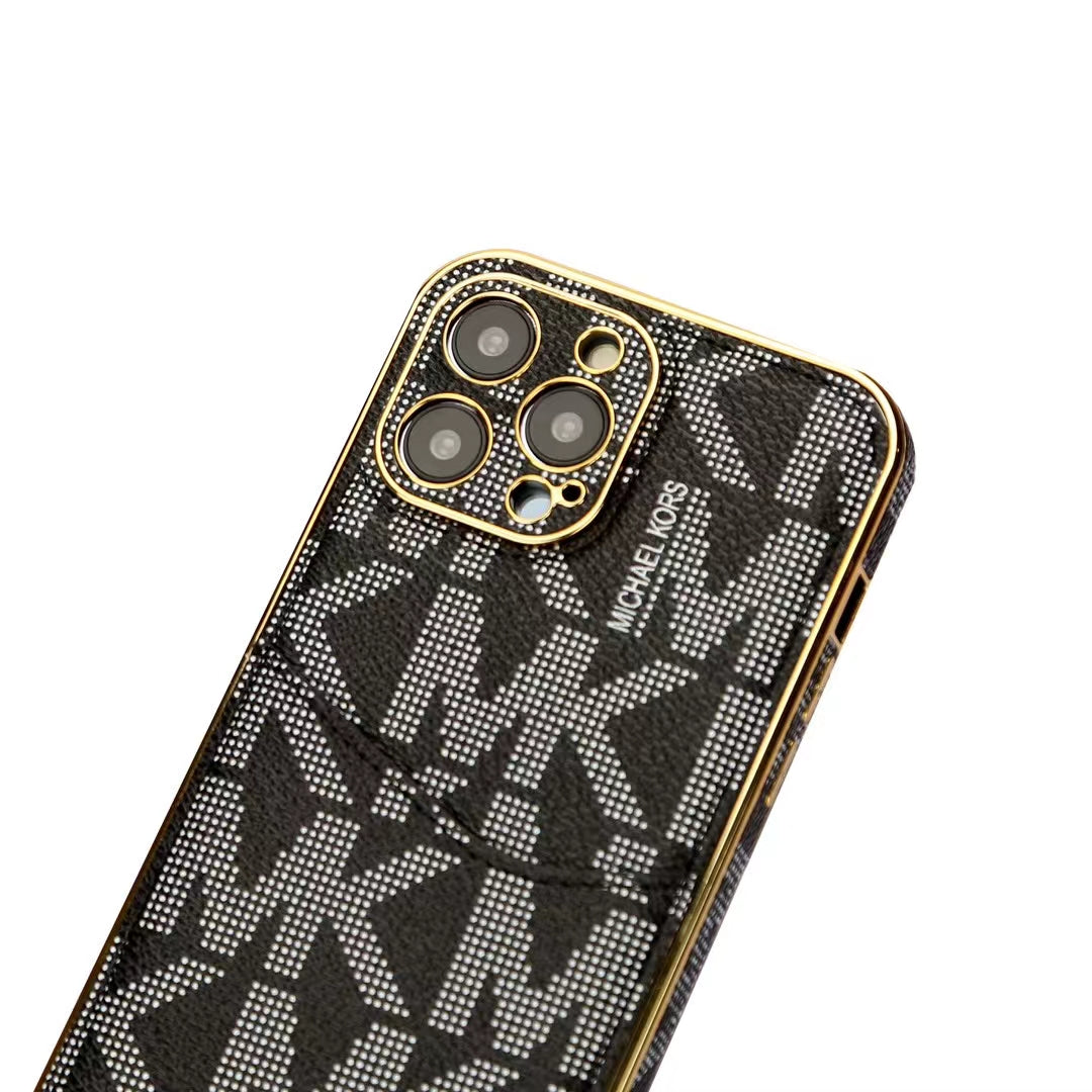 Chic MK iPhone Case with Card Holder