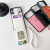 Designer IPhone Case With Wallet Card And Hand Strap