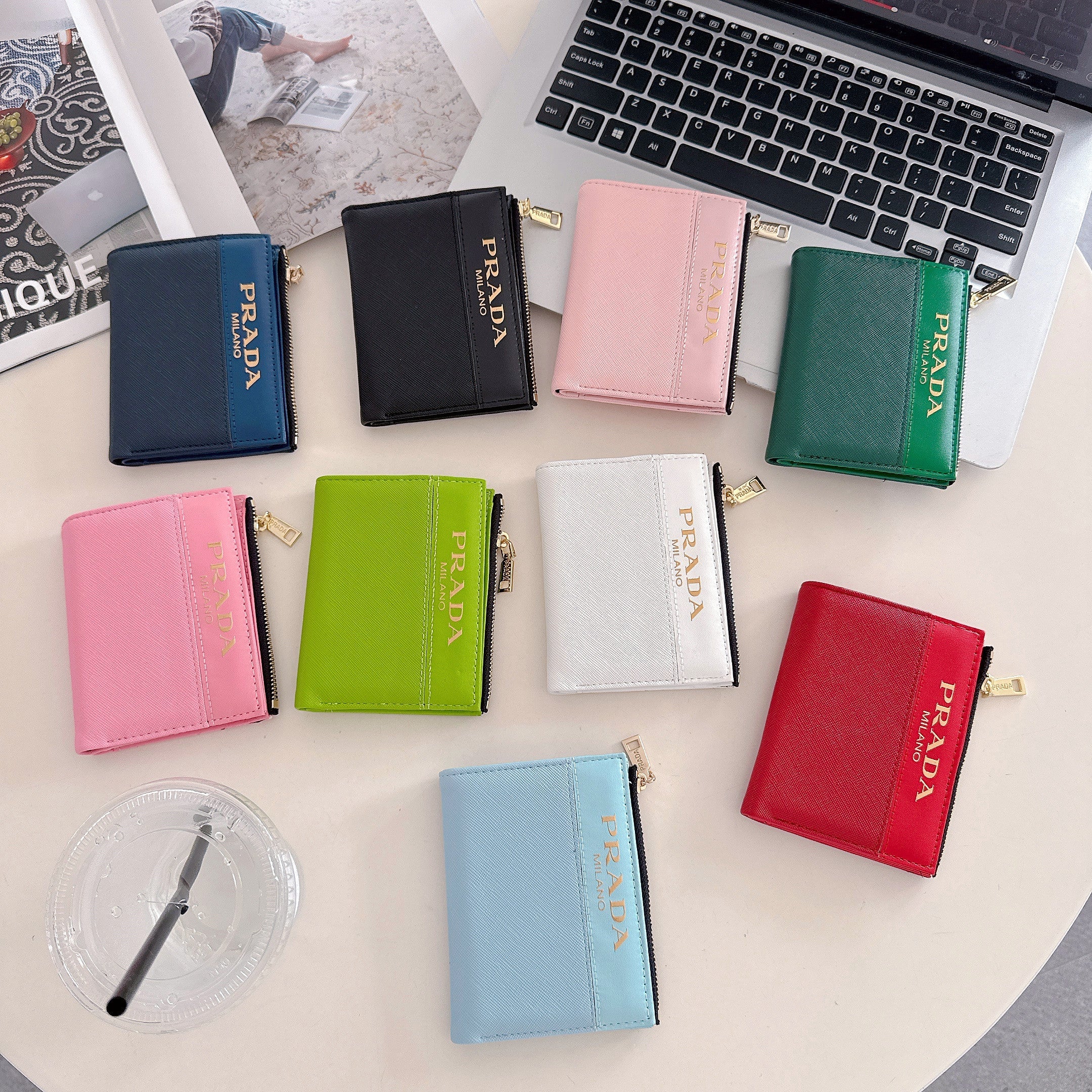 Luxury Zipper ID Card Holder Wallet