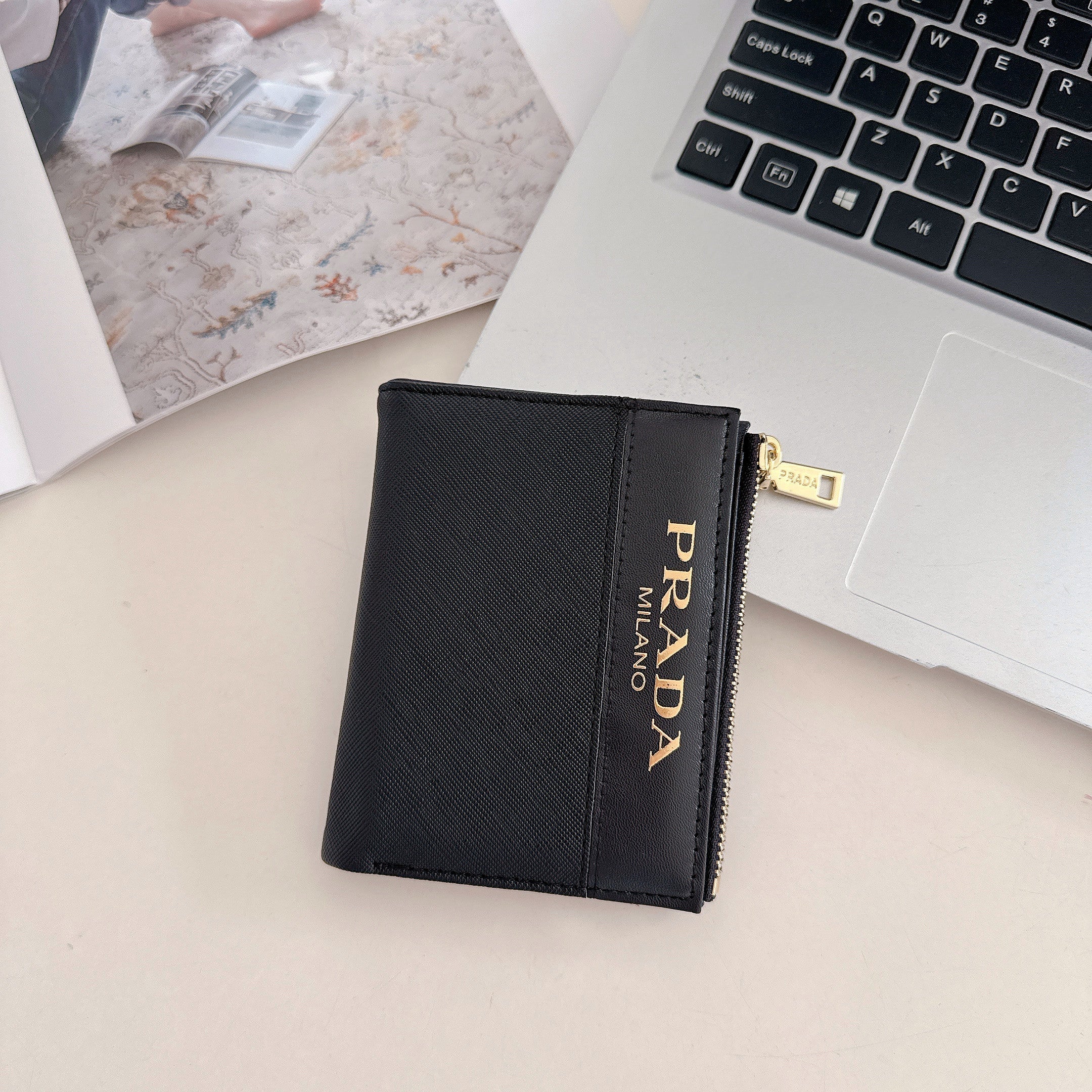 Luxury Zipper ID Card Holder Wallet