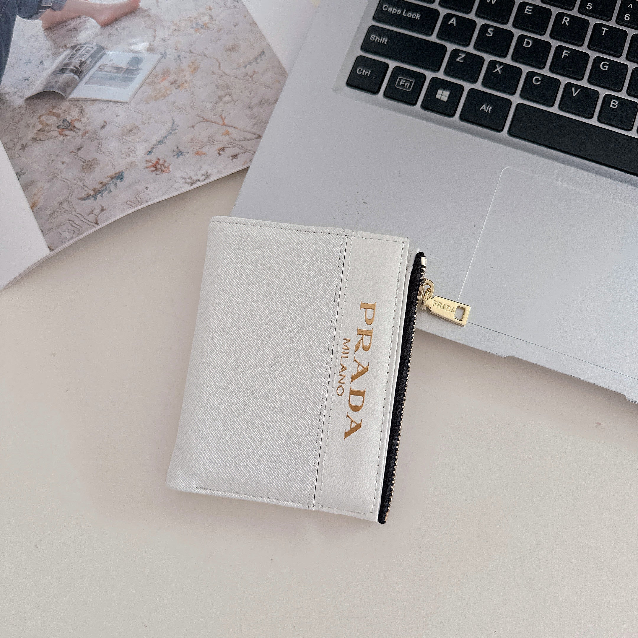Luxury Zipper ID Card Holder Wallet