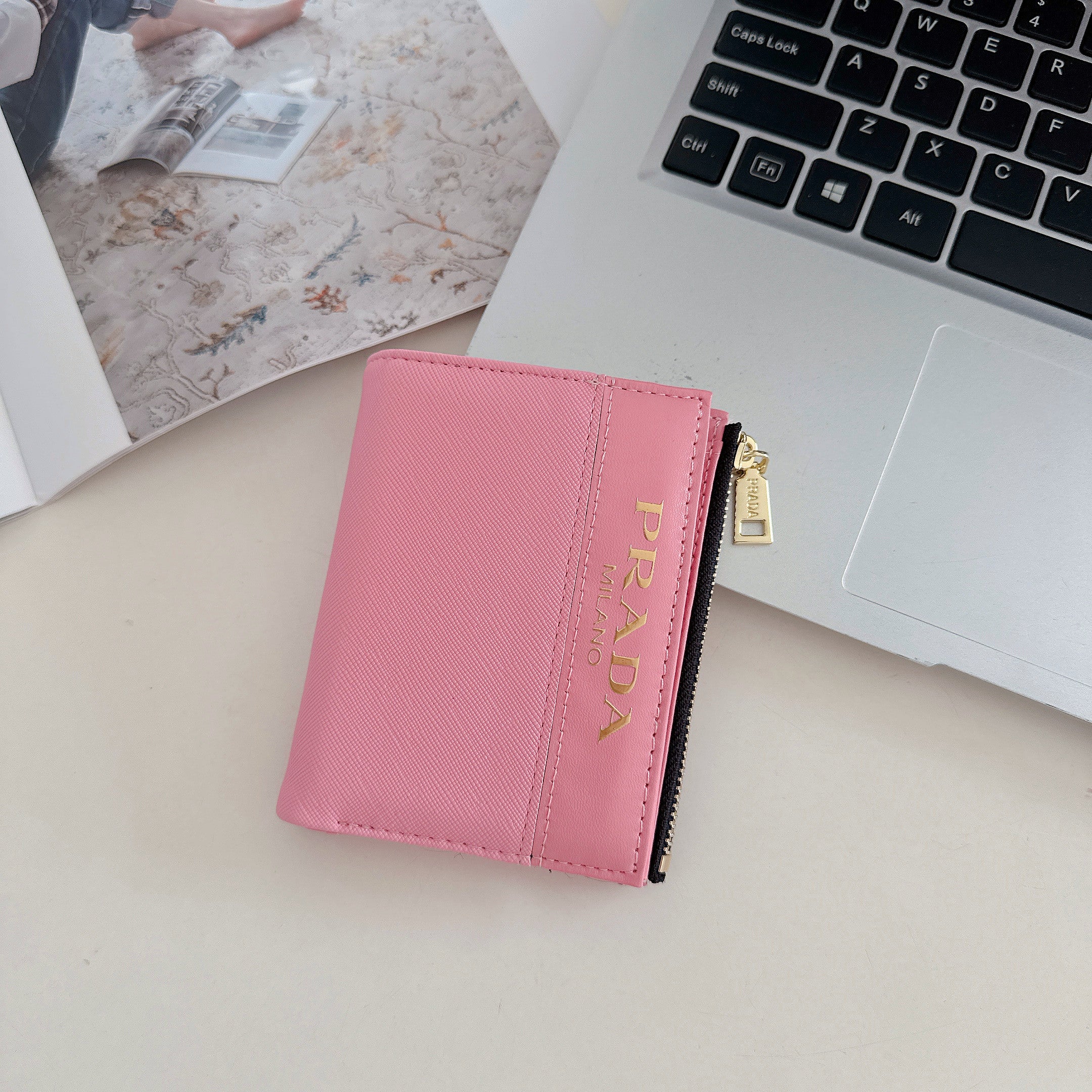 Luxury Zipper ID Card Holder Wallet