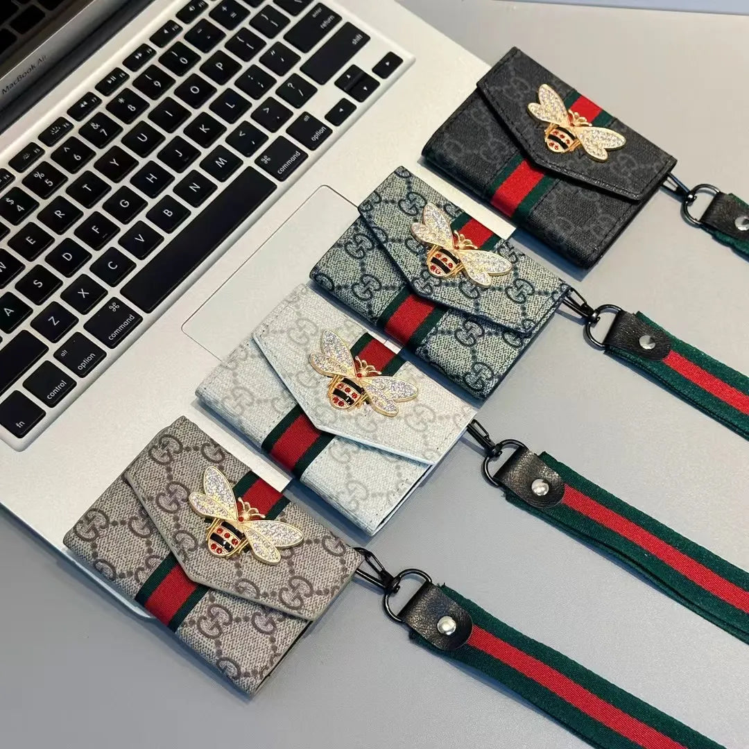 LUXURY CARD HOLDER WITH STRAP