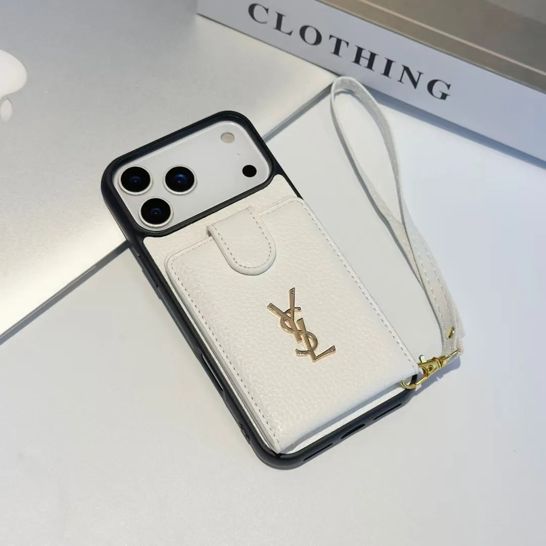 Phone Case With Hand Strap And Wallet Card