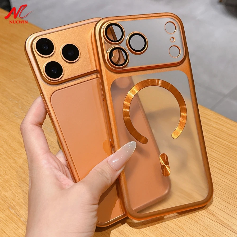 Luxury Matte Plating Magsafe Case for iPhone