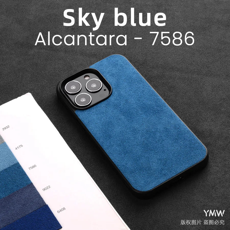 Supercar Interior Luxury Suede Leather Phone Cover