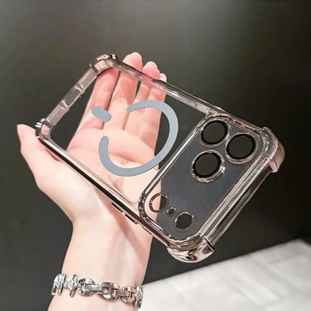 Luxury Plating Airbag Magsafe Case for iPhone