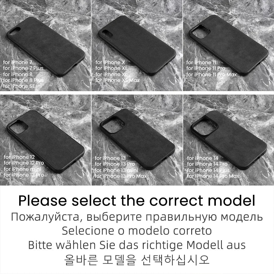 Supercar Interior Luxury Suede Leather Phone Cover