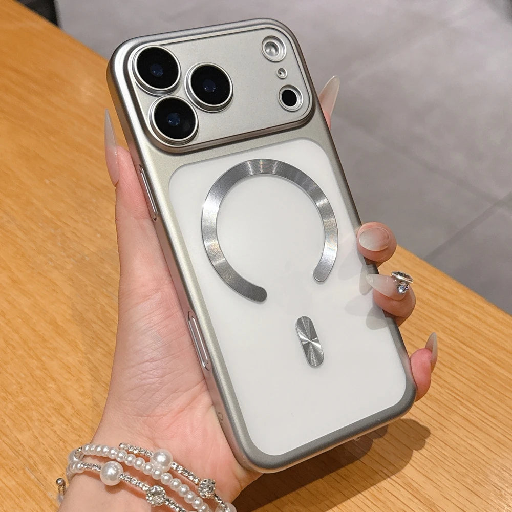 Luxury Matte Plating Magsafe Case for iPhone