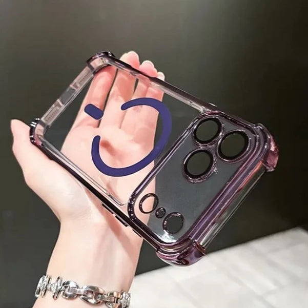 Luxury Plating Airbag Magsafe Case for iPhone