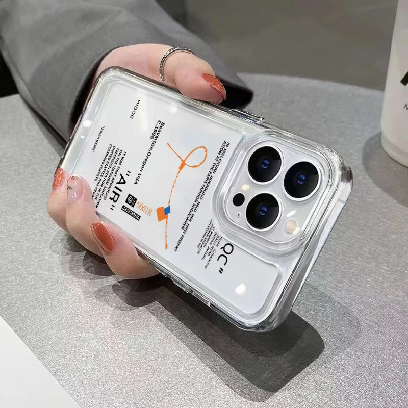 Luxury Street AIR Shoes Sneaker Clear Case For iPhone