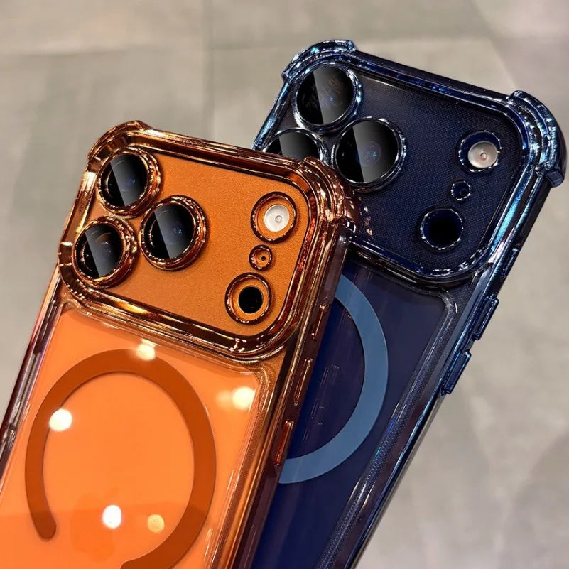 Luxury Plating Airbag Magsafe Case for iPhone