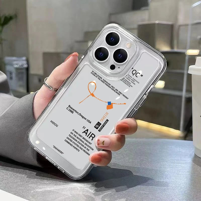 Luxury Street AIR Shoes Sneaker Clear Case For iPhone