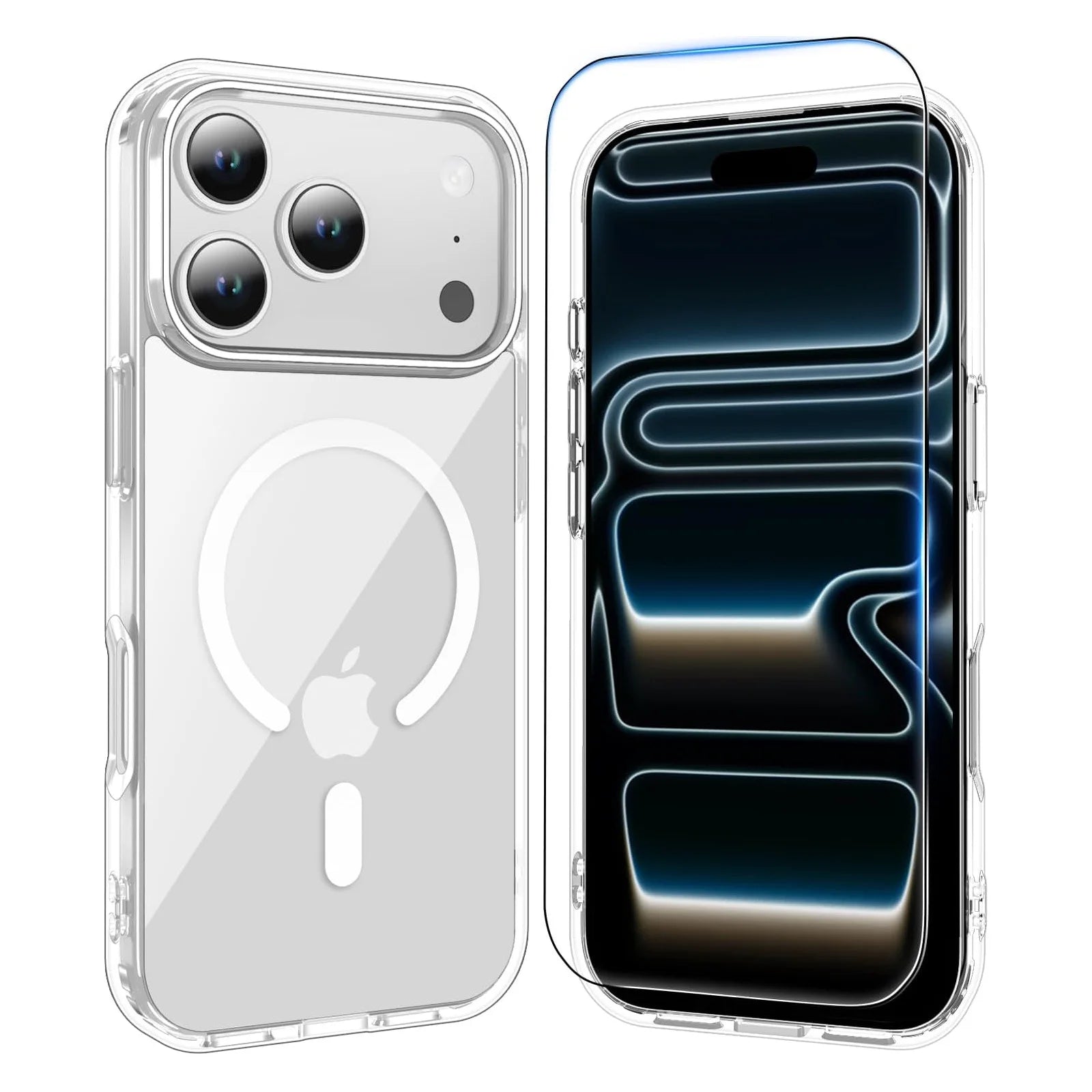 Clear Case with Screen Protector Compatible Magsafe