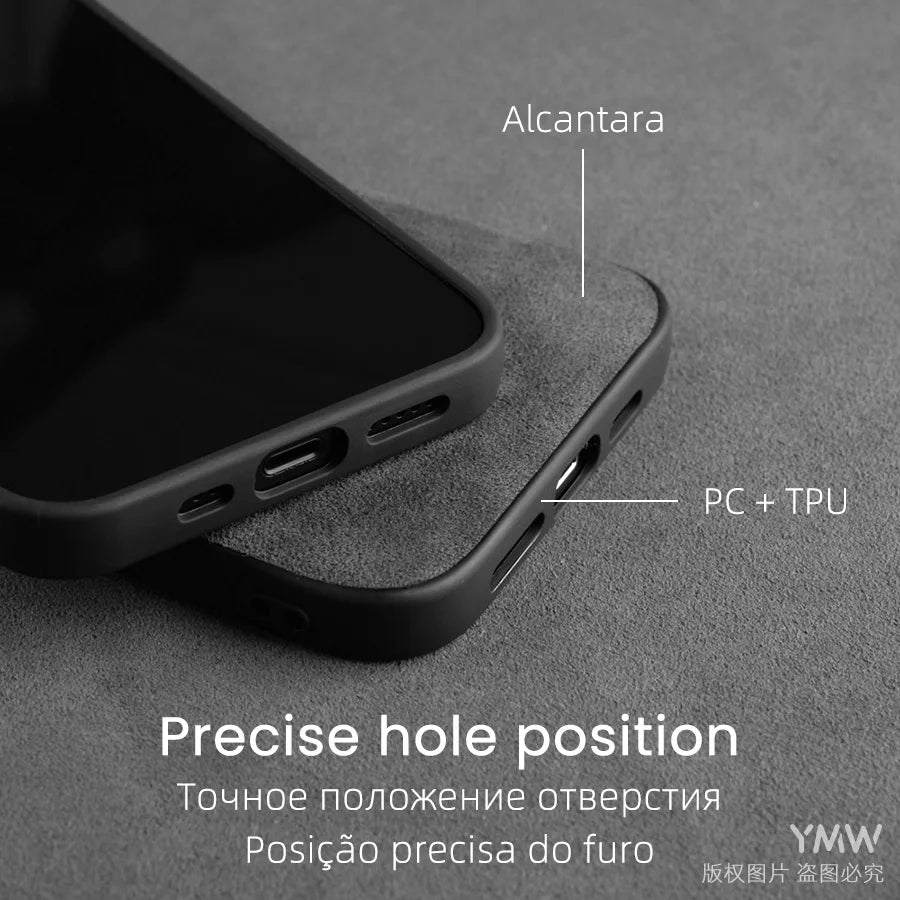 Supercar Interior Luxury Suede Leather Phone Cover