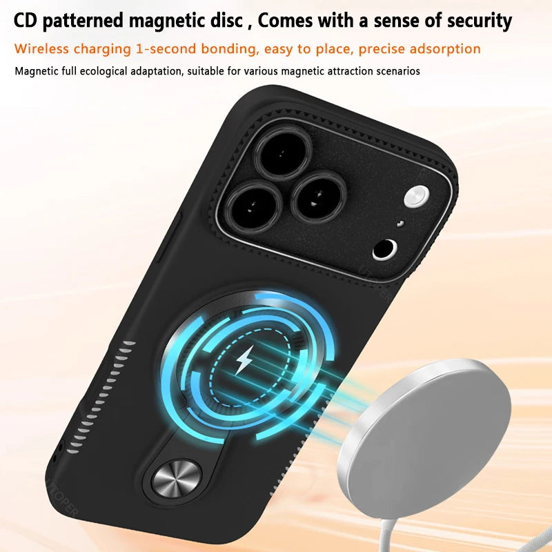 Luxury Orange with Bracket Case for iPhone