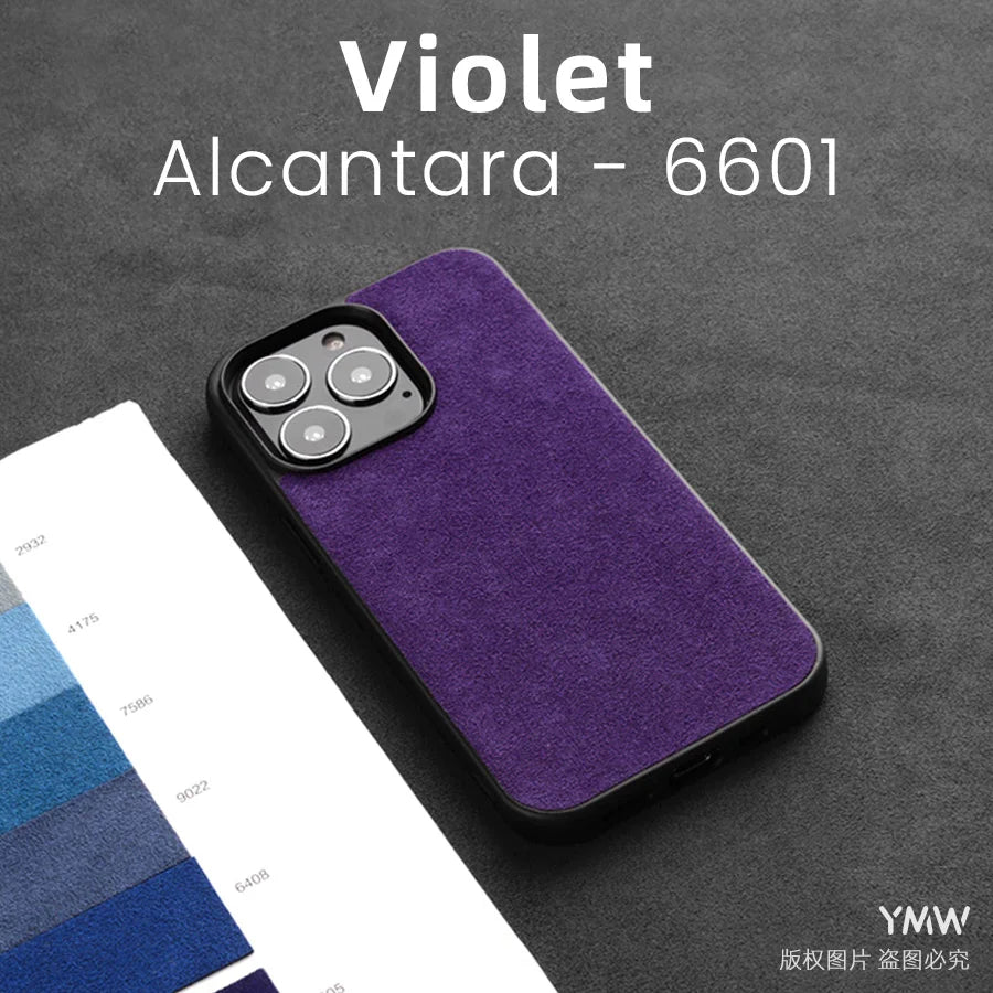 Supercar Interior Luxury Suede Leather Phone Cover