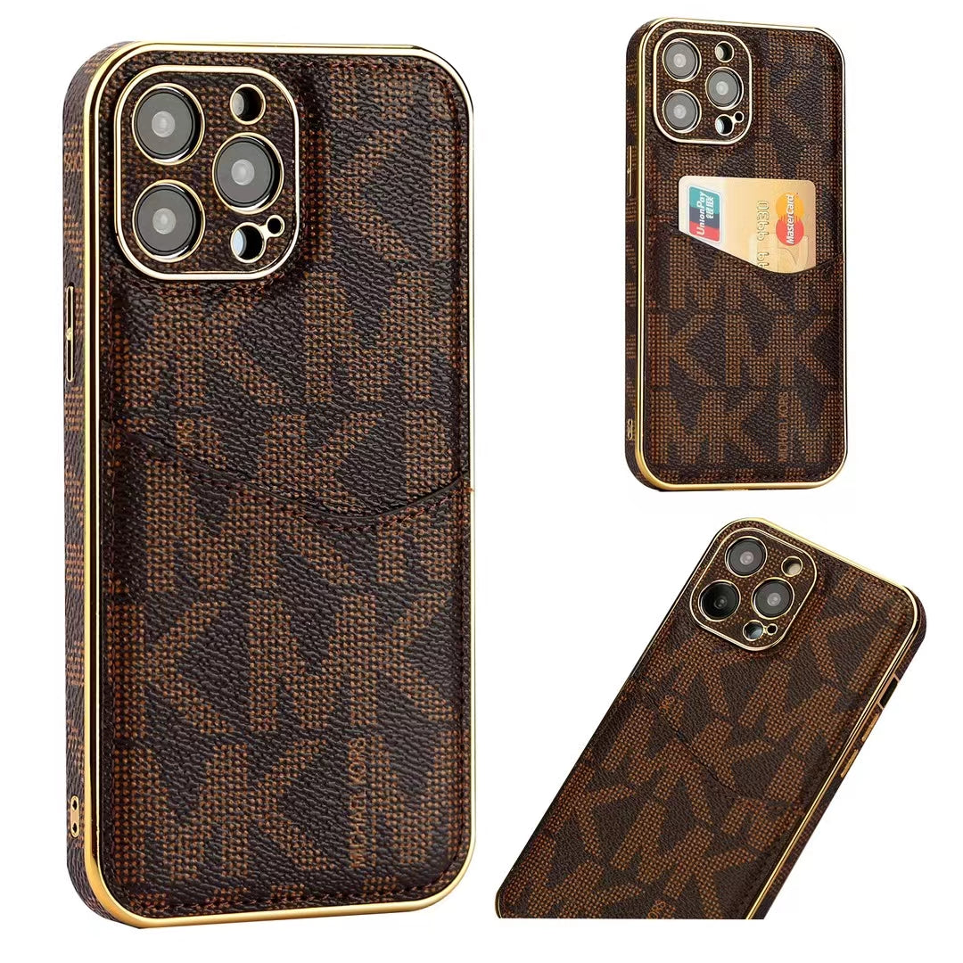 Chic MK iPhone Case with Card Holder