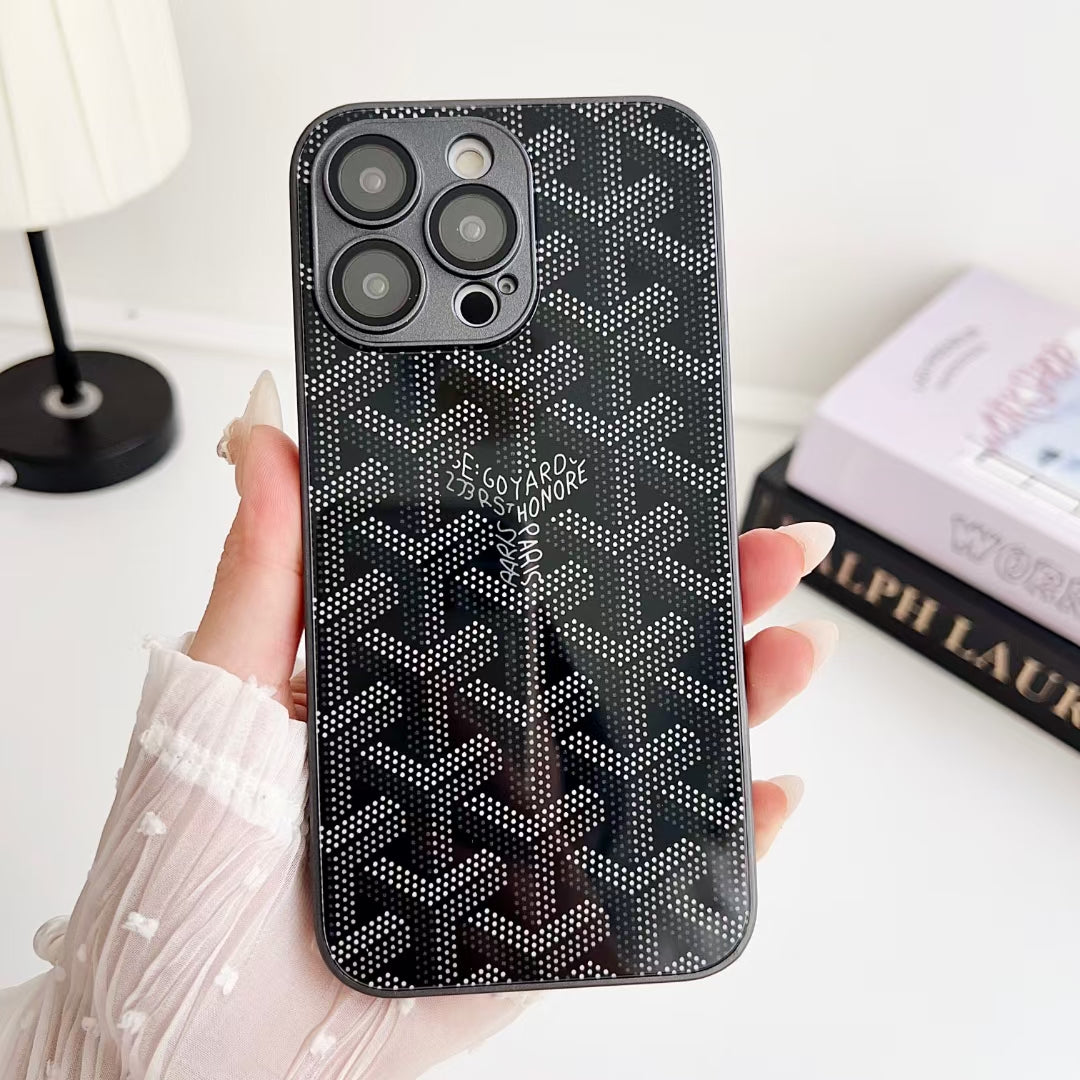 Luxury Goyard iPhone Case - Stylish Color Options