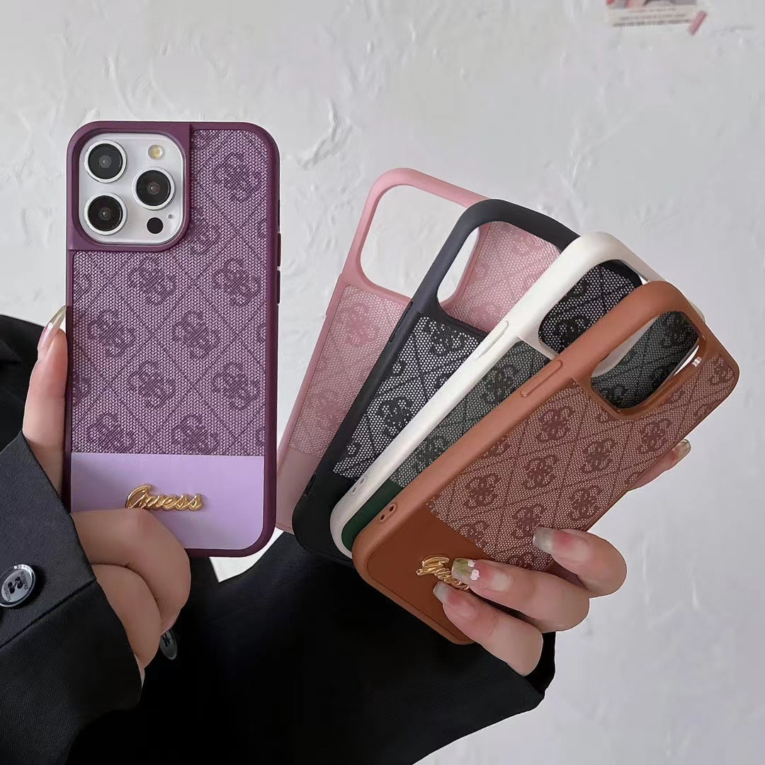 Stylish Lux Monogram Phone Cases in Assorted Colors