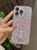 chic phone case with hand chain