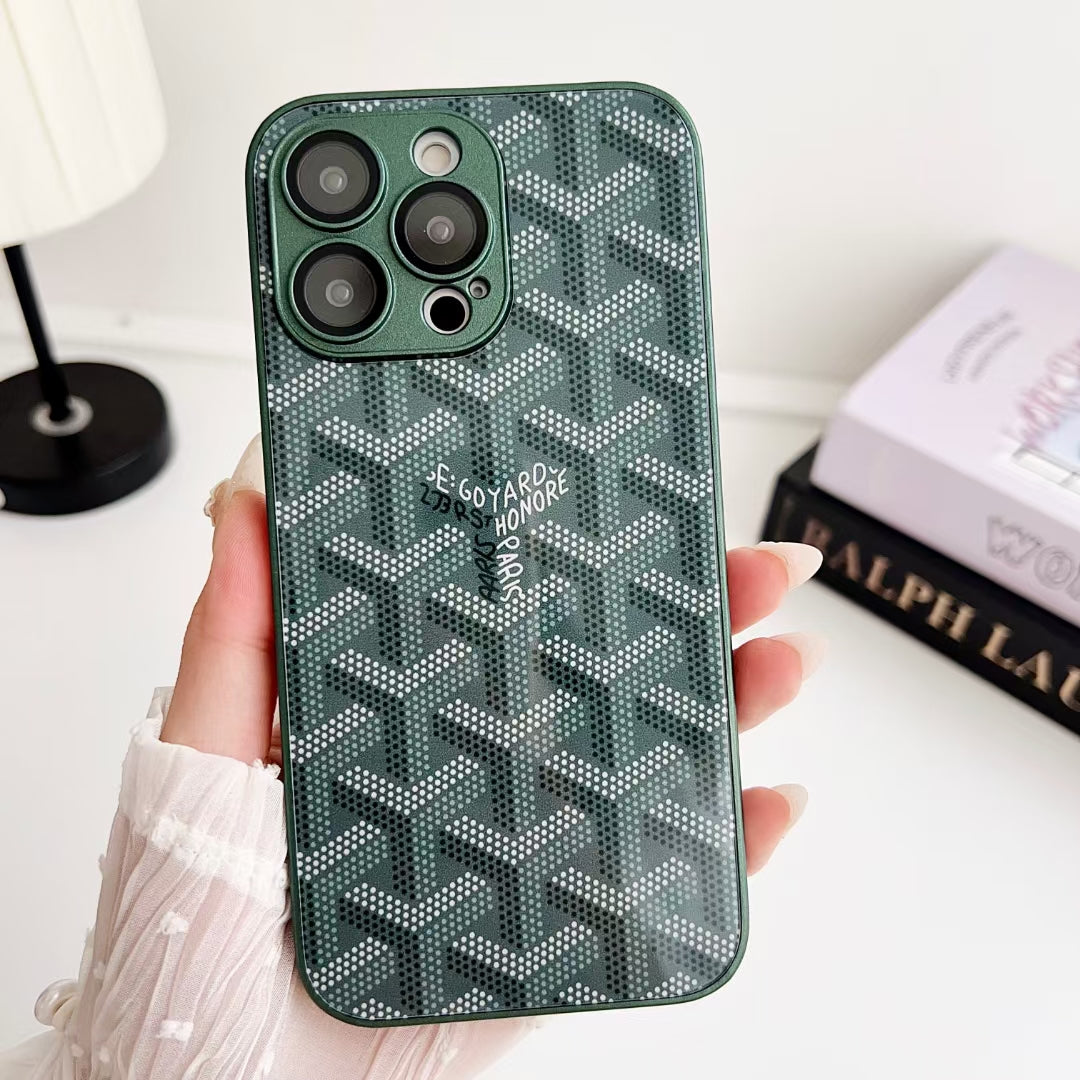 Luxury Goyard iPhone Case - Stylish Color Options